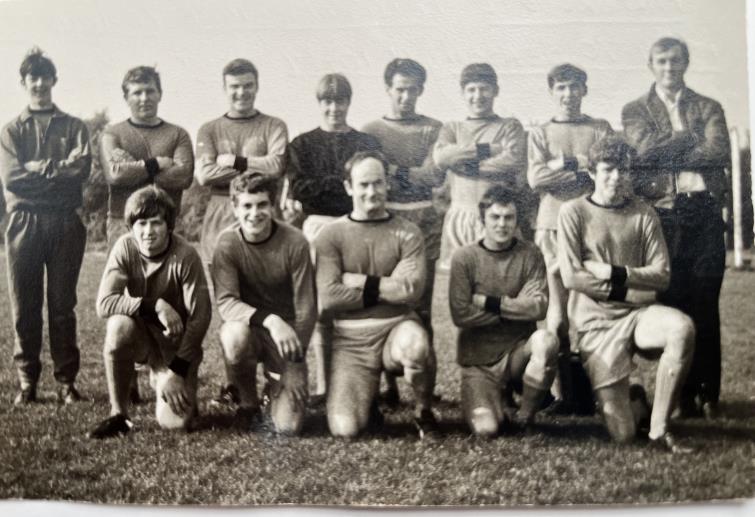 A Milford United team - with Brian as captain